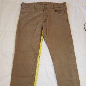 Men's American Eagle Jeans 38x32 AE EasyFlex Original Straight Jean Khaki
